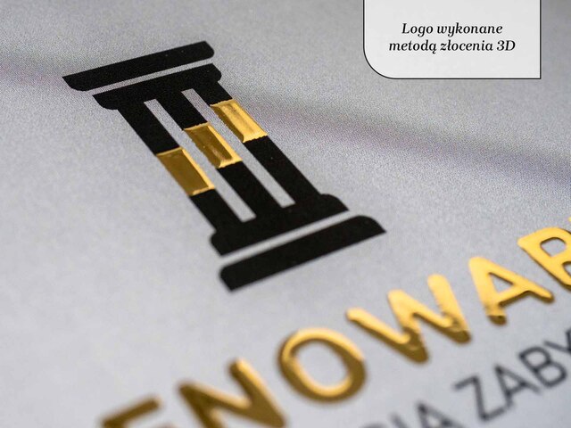 Złocenie na kopertopudełku