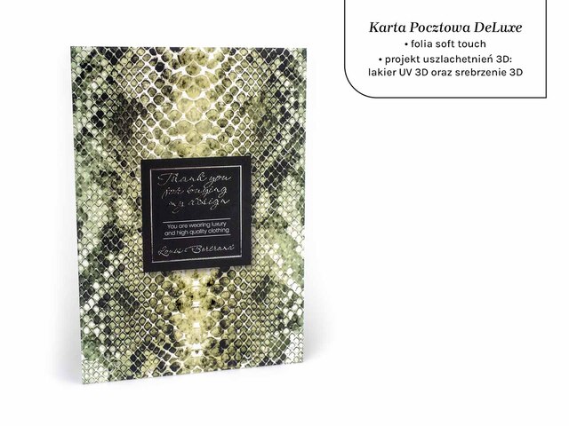 Karty Pocztowe DeLuxe ze złoceniem na spad