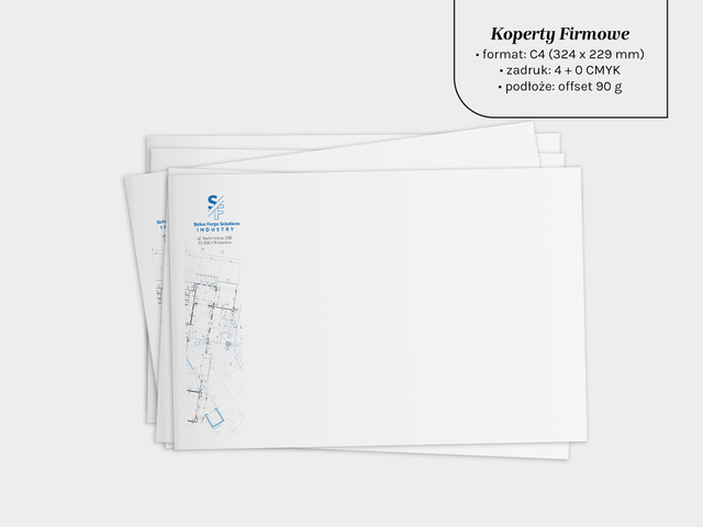 Koperty firmowe z Twoim logo C4