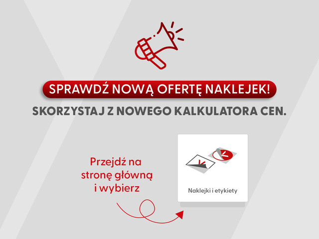 naklejki informacja
