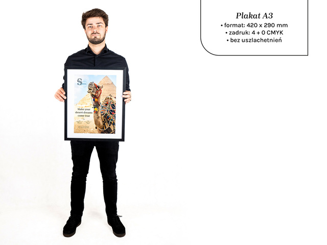Druk plakatów reklamowych A3
