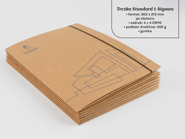 Teczki A4 standard 1 bigowe Eco