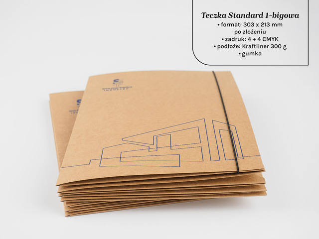 Teczki A4 standard 1 bigowe Eco