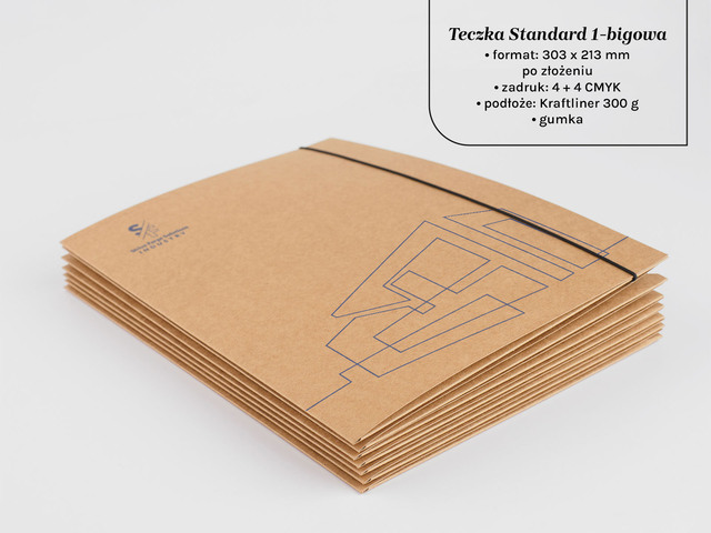 Teczki A4 standard 1 bigowe Eco
