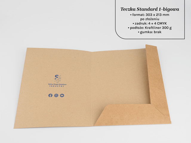 Teczki A4 standard 1 bigowe Eco