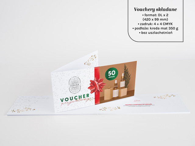 Vouchery składane DL