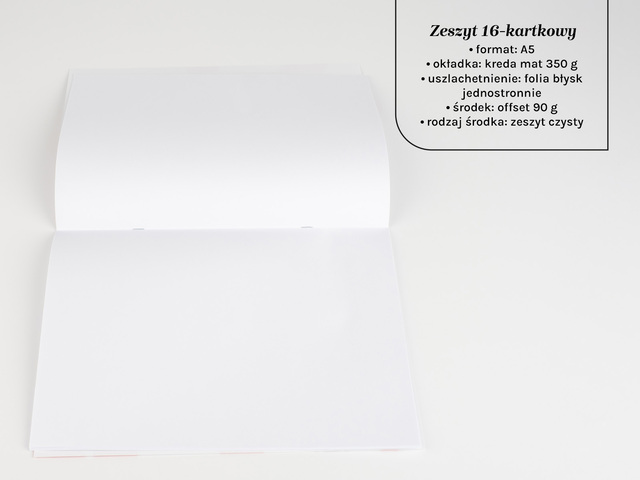 Zeszyty A4 z okładką 16 kartek