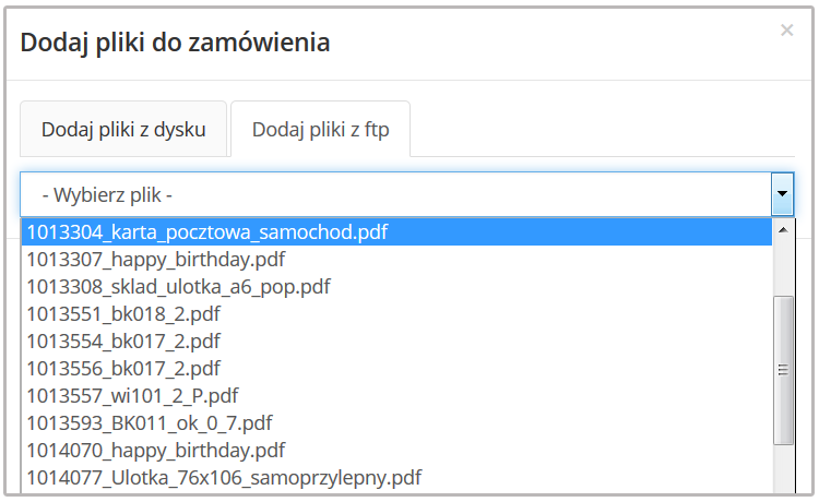 plik z konta ftp