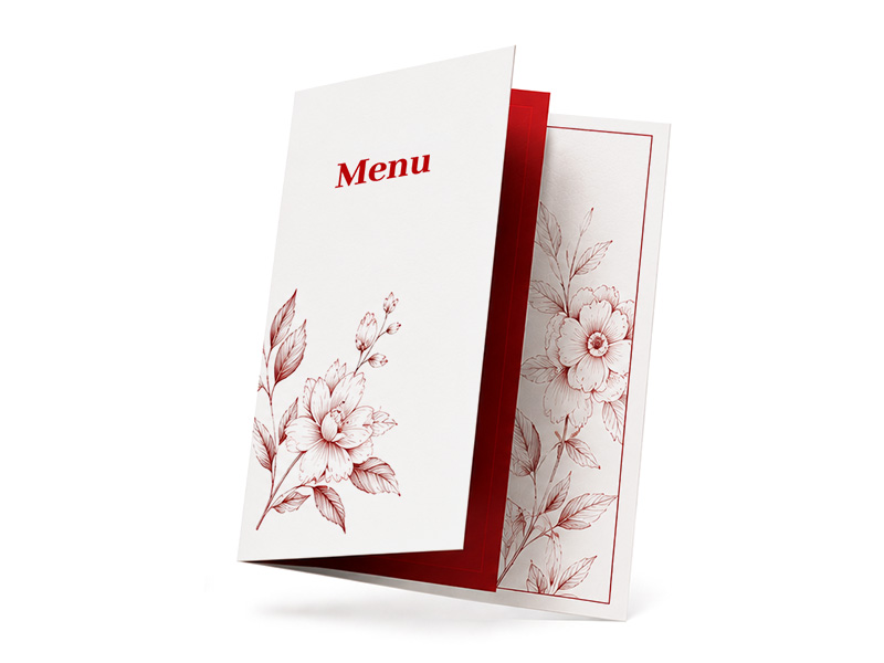 Karty Menu składane