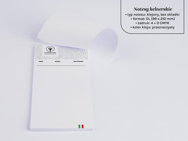 Notesiki kelnerskie A6