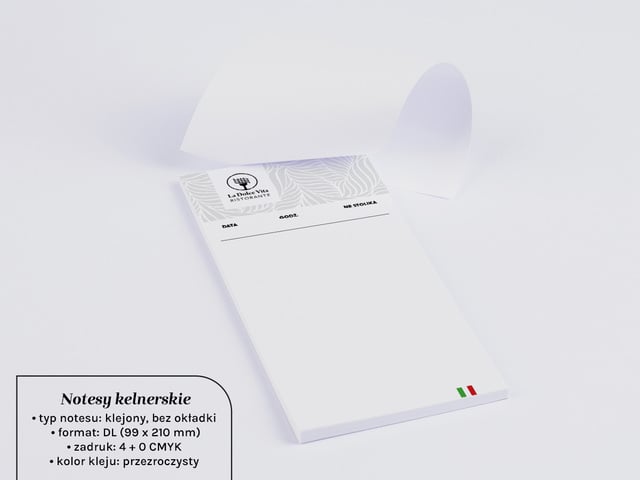Notesy kelnerskie A5