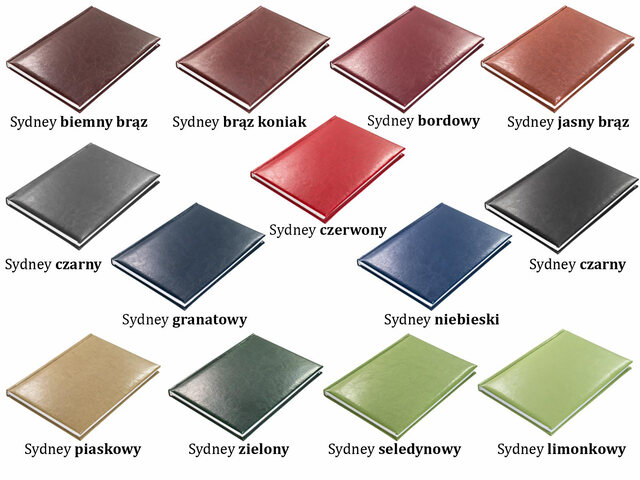 Kalendarze Książkowe Sydney kolory