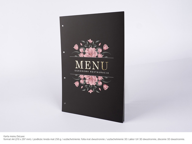 Karty Menu Deluxe A4 mat