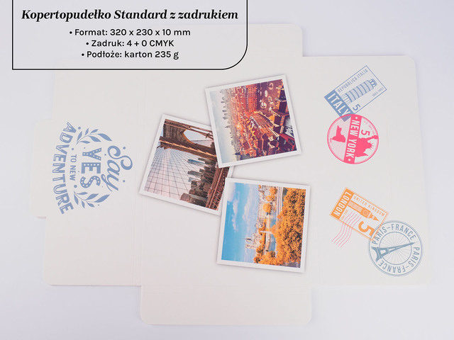 Kopertopudełka z nadrukiem