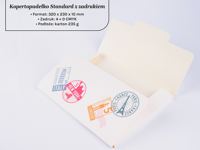 Kopertopudełko opakowanie na kalendarze ścienne i dokumenty