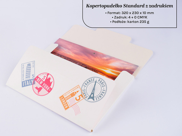 Kopertopudełko opakowanie na kalendarze ścienne i dokumenty