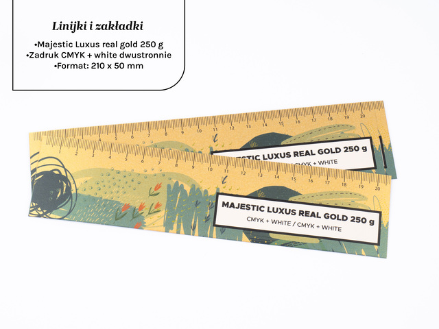 Linijki 210 x 50 mm Majestic Real Gold 250 g