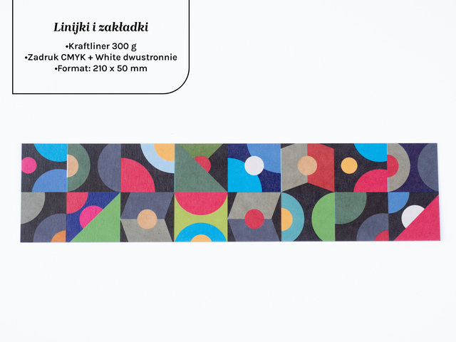 Zakładki linijki 210 x 50 mm Kraftliner 300 g