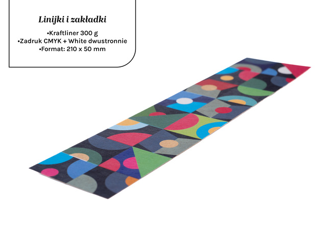 Zakładki do książek i linijki na papierze ECO Kraftliner 300 g