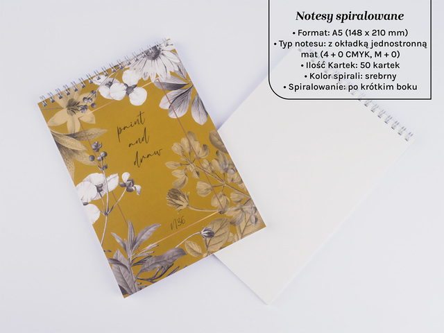 Praktyczne notesy spiralowane z okładką