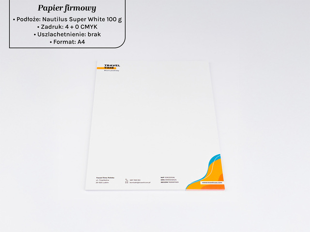 Druk papieru firmowego ECO