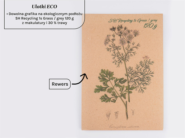 Eco ulotki A5 na papierze z recyklingu