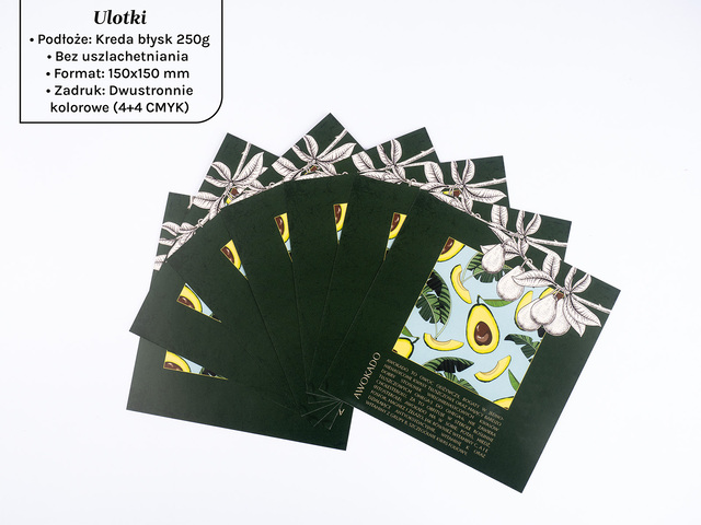Kwadratowe ulotki reklamowe w eleganckim stylu