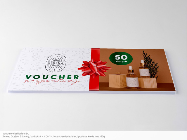 Druk voucherów podarunkowych