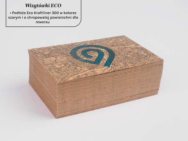 Wysokiej jakości ekologiczne wizytówki eco