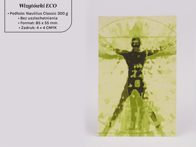 Wizytówki ECO na papierze Nautilus Classic 300 g