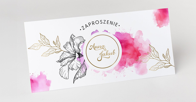 Druk eleganckich zaproszeń DL