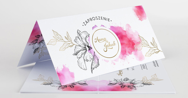Druk zaproszeń składanych